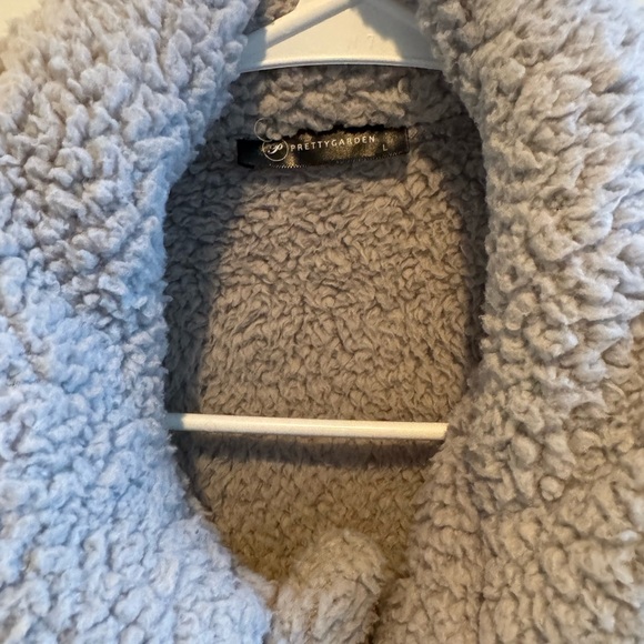 Cozy Gray Teddy Jacket - Picture 2 of 4